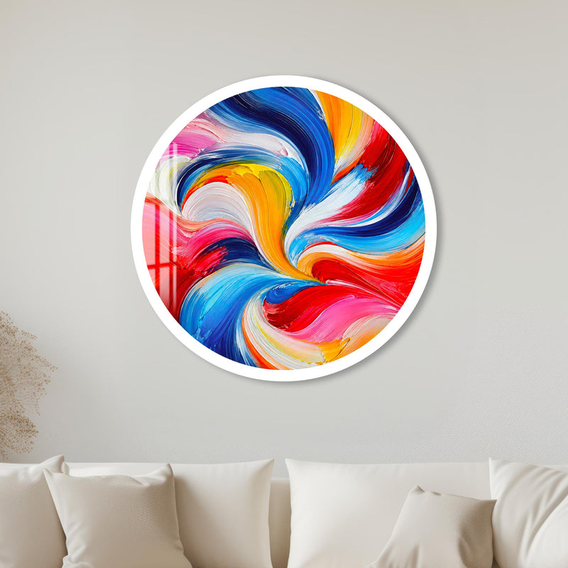 Chromatic Flow with white frame