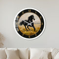 Black Stallion with white frame