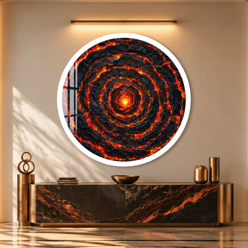Molten Core Spiral with white frame