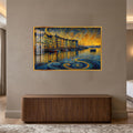 Golden Harbor Dreams with gold frame