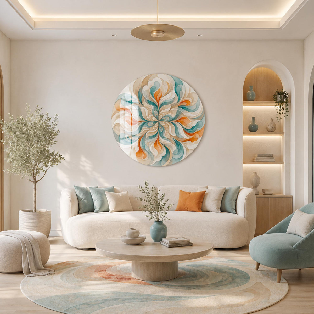 Petal Whirl in a modern room