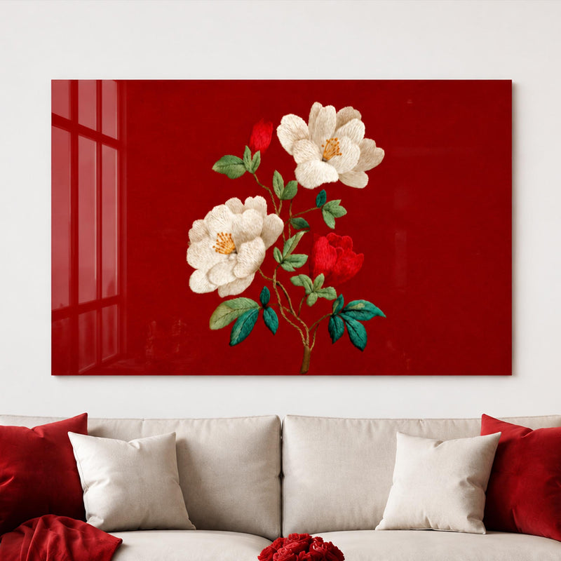 Crimson Floral Elegance lifestyle view
