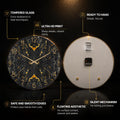 Black Gold Marble — tempered glass, ultra HD print, ready to hang