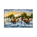 Horses Running Through Water product shot on white background