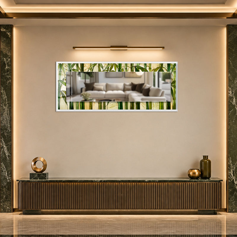 Bamboo Grove with white frame