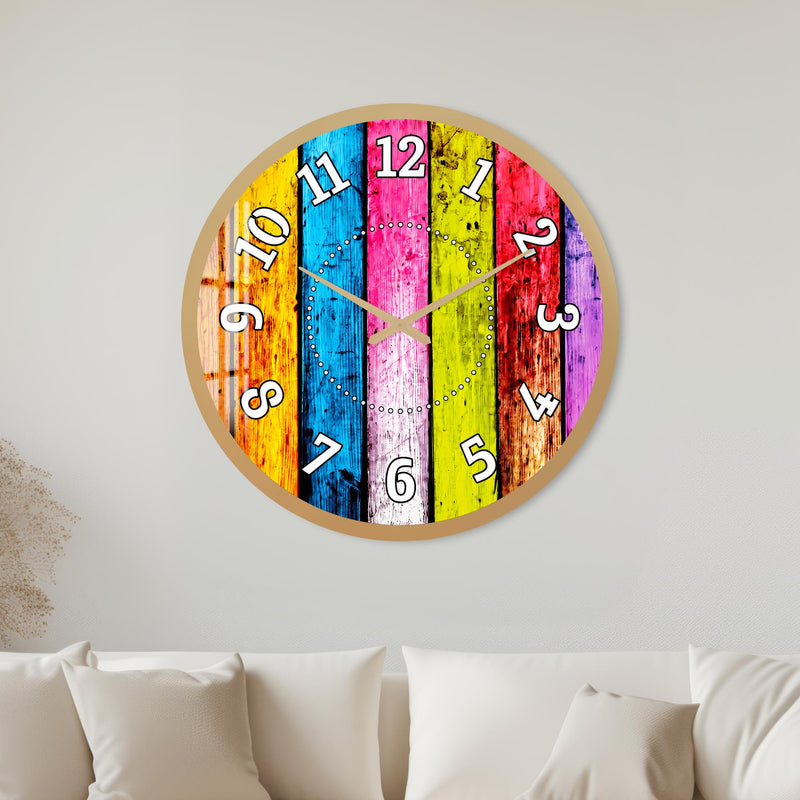 Rainbow Timber with gold frame