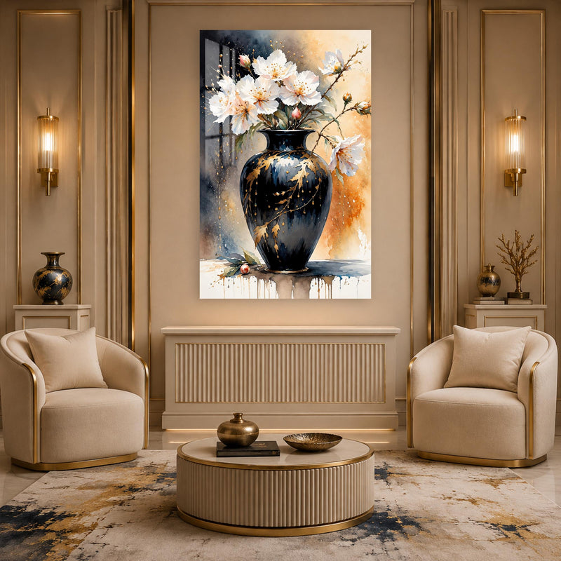 Blossoms in Black Vase lifestyle view