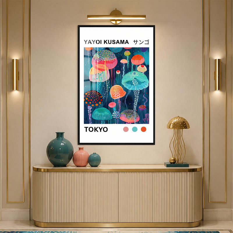 Tokyo Jellyfish Garden with black frame