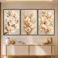 Ivory Blossom with black frame