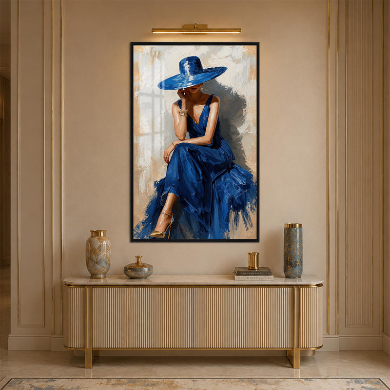 Sapphire Elegance with black frame