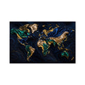 Gilded World Map product shot on white background