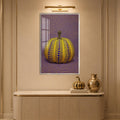 Dotted Golden Pumpkin with silver frame