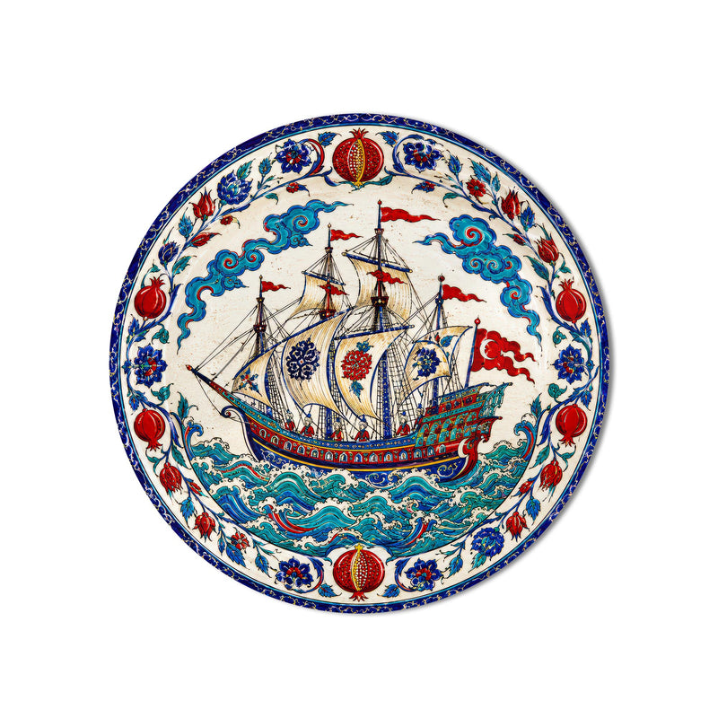 Ottoman Sailing Ship product shot on white background
