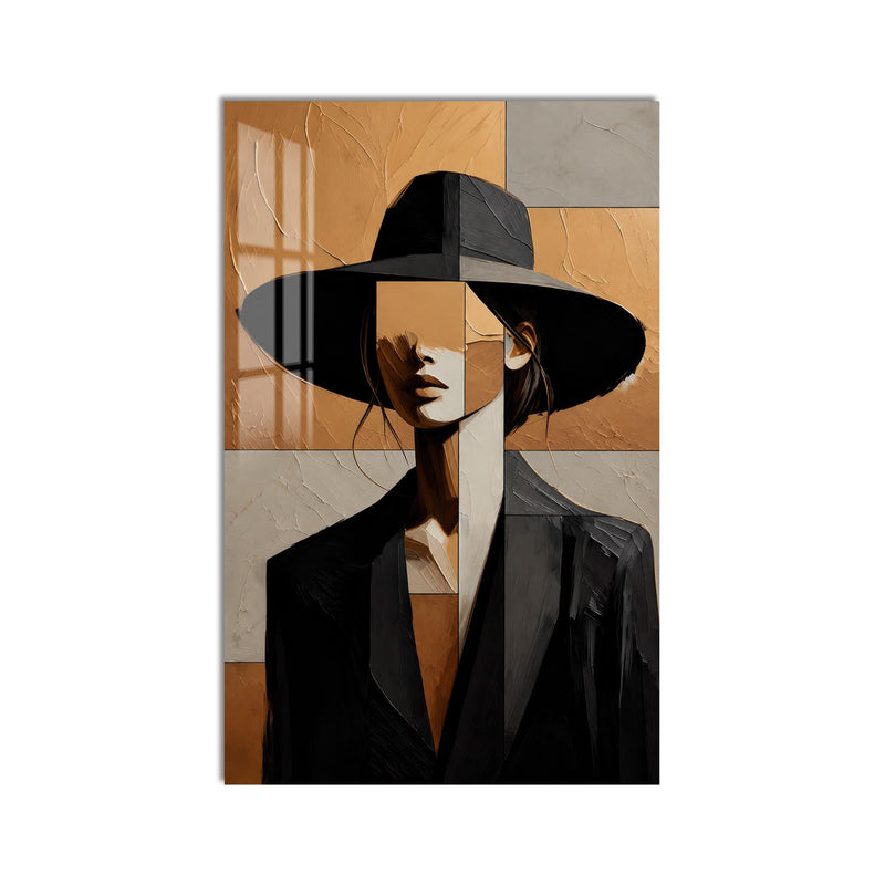 Cubist Woman in Hat product shot on white background