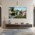 Rococo Garden Serenade with silver frame