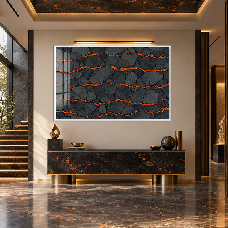 Molten Stone with white frame