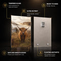 Highland Guardian — tempered glass, ultra HD print, ready to hang