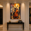 Rainy Night Double Bass with walnut frame