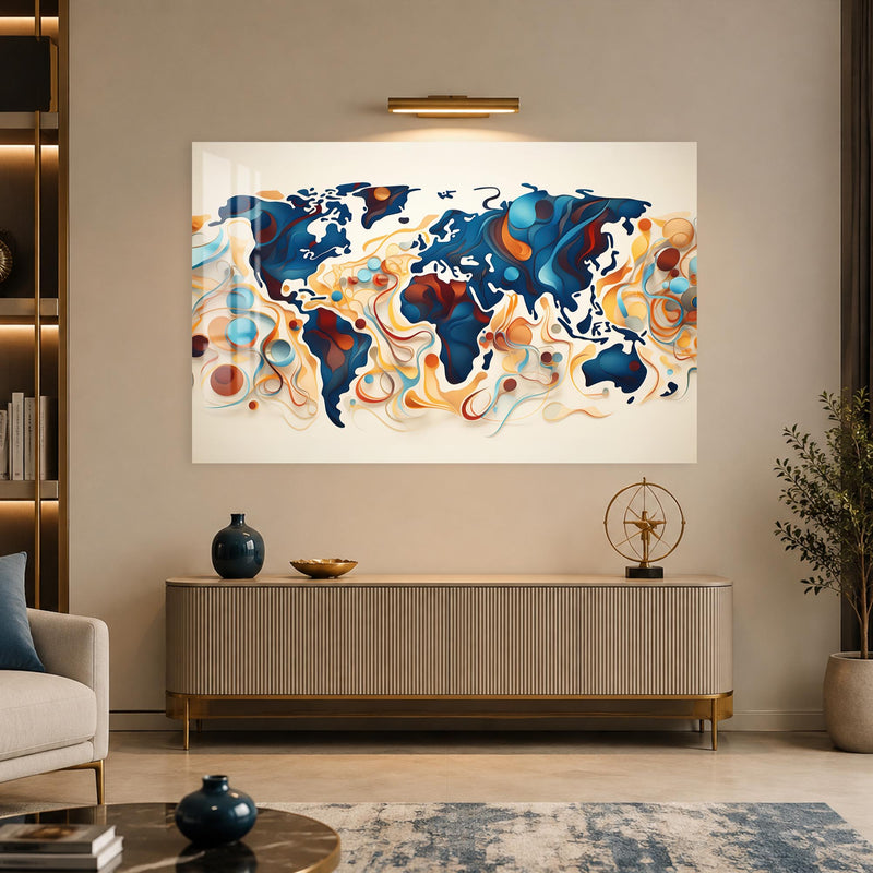 Abstract World Currents lifestyle view