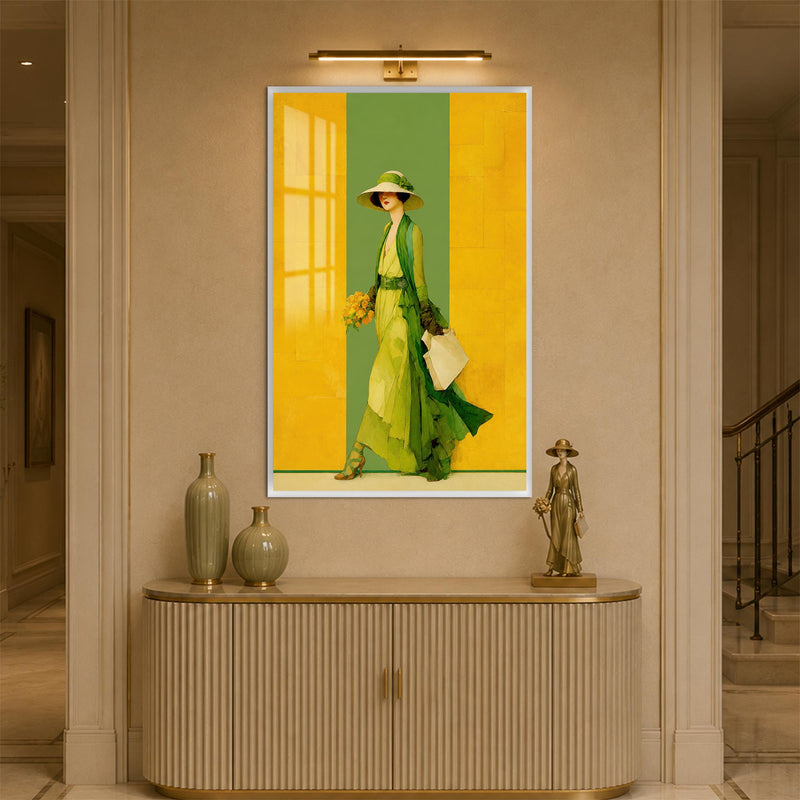 Emerald City Stroll with white frame