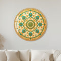 Turquoise Arabesque with black frame