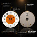 Orange Orbit — tempered glass, ultra HD print, ready to hang