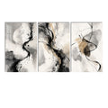 Abstract Ink Flow Triptych lifestyle view