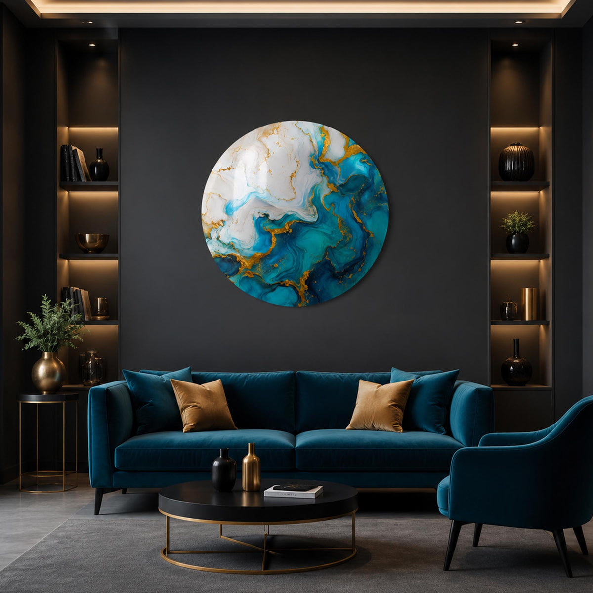 Gilded Turquoise Tides lifestyle view