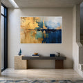 Azure Gold Divide with white frame