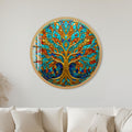 Jewel Mosaic Gold Tree with gold frame