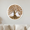 Golden Tree of Life with white frame