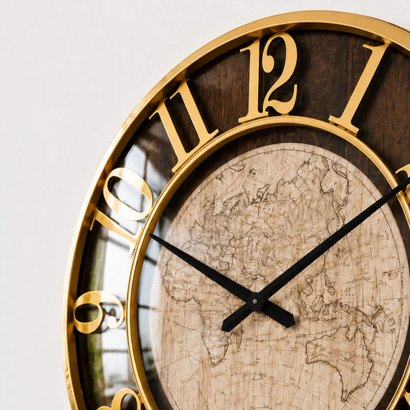 Vintage World Map lifestyle view