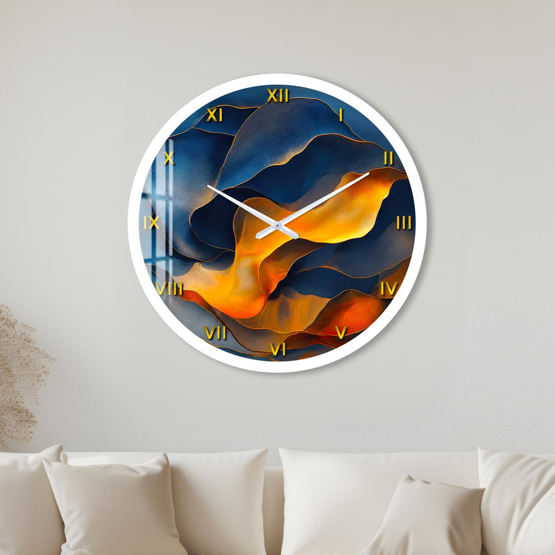 Gilded Midnight Layers with white frame