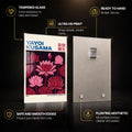Kusama Lotus Garden — tempered glass, ultra HD print, ready to hang