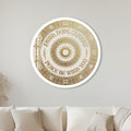 Faith Hope Charity Interfaith Medallion with white frame