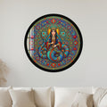 Anatolian Mosaic Muse with gold frame