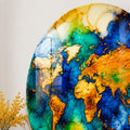 Gilded World Map lifestyle view