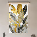 Gilded Tropical Leaves in a modern room