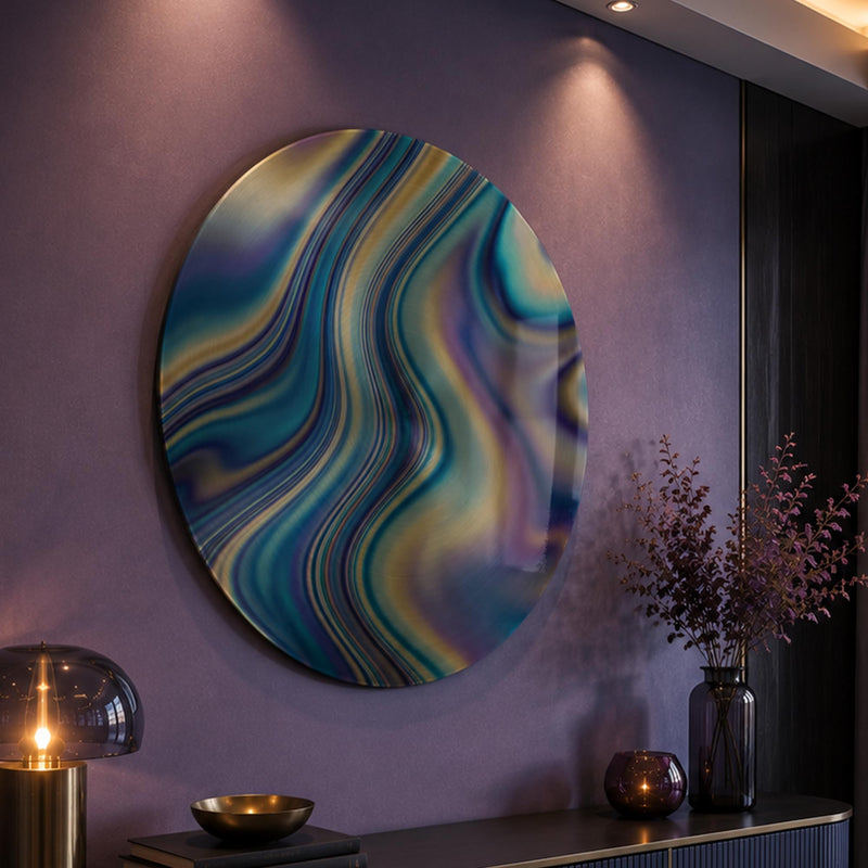 Brushed Metal Aurora Swirl lifestyle view