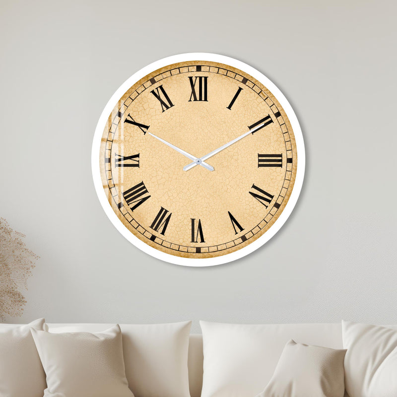 Vintage Roman Numerals with white frame