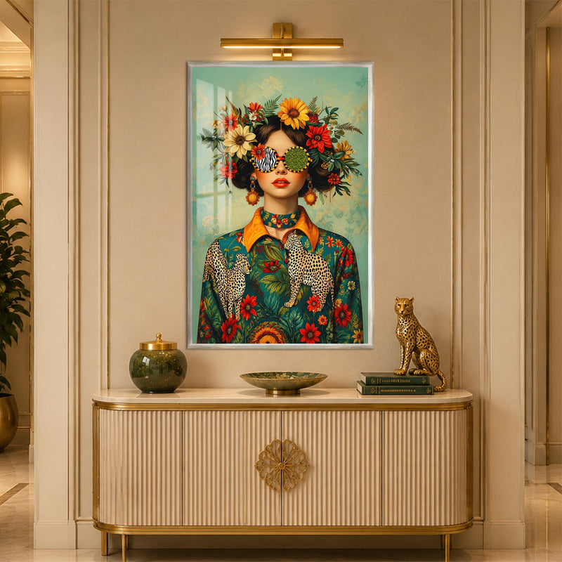 Wildflower Visionary with silver frame