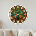 Regal Peacock with white frame