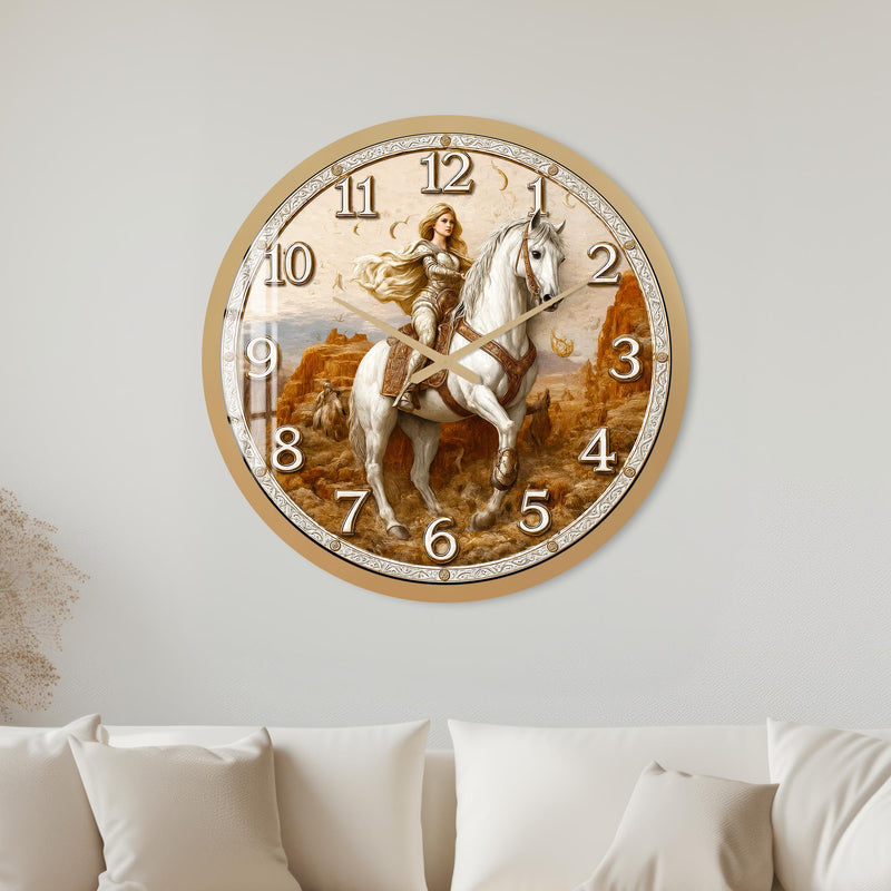 Moonlit Warrior with gold frame