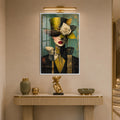 Gilded Rose Muse with white frame