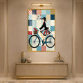 Vintage Bicycle Day with gold frame