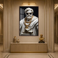 Modern Marble Tycoon with walnut frame
