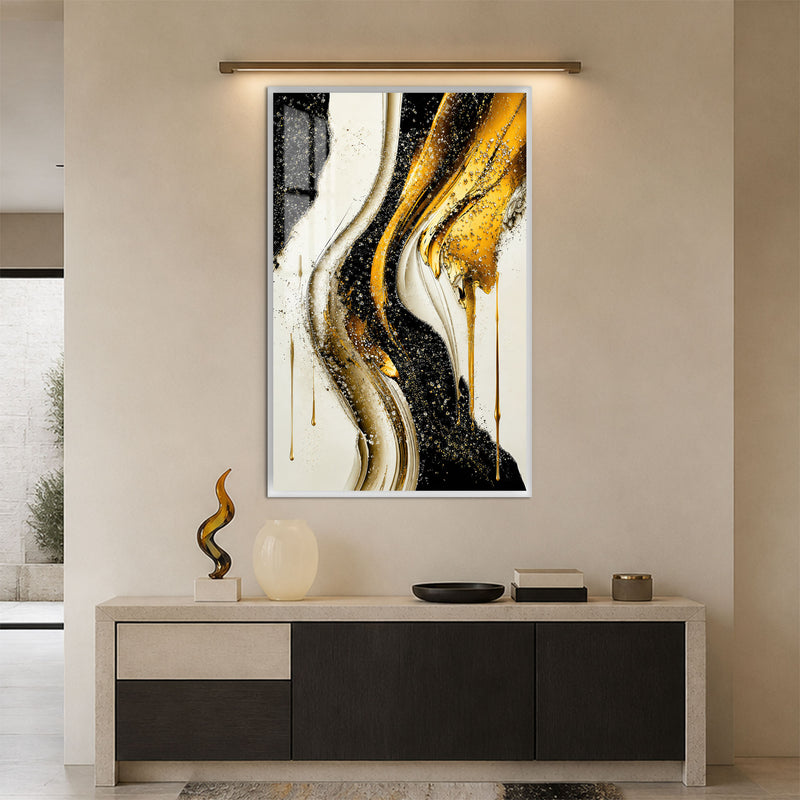 Golden Current with white frame