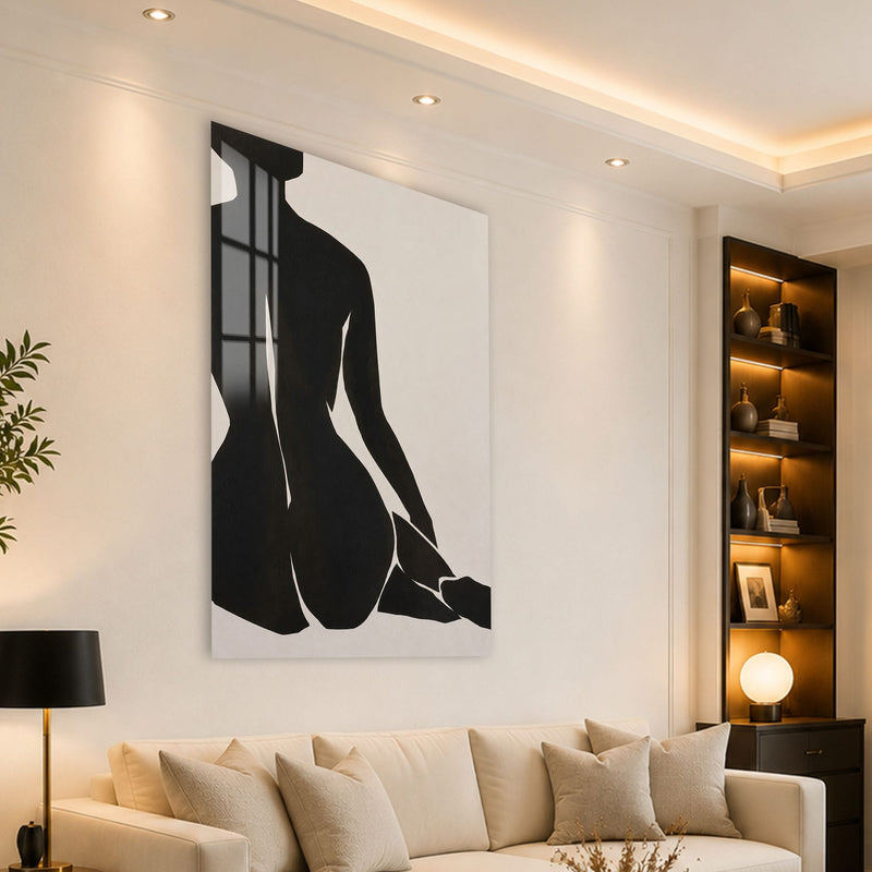 Artronauts Glass Print Quiet Silhouette Glass Wall Art