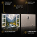 Open Window Valley — tempered glass, ultra HD print, ready to hang