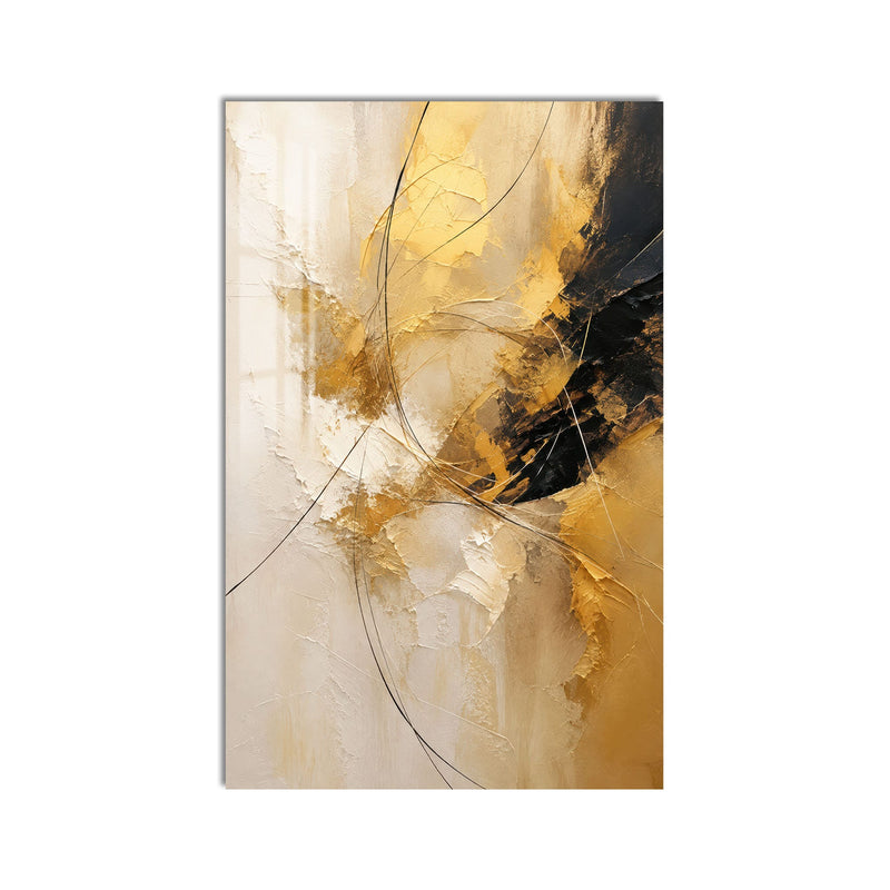 Artronauts Glass Print Golden Arc Glass Wall Art
